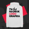 Bluza z kapturem z własnym dużym nadrukiem
