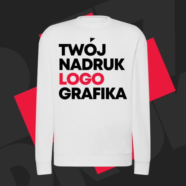 Bluza z własnym dużym nadrukiem